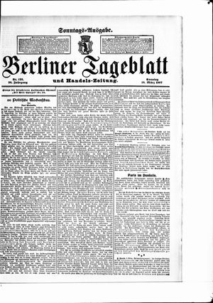 Berliner Tageblatt und Handels-Zeitung on Mar 10, 1907