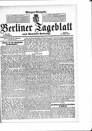 Berliner Tageblatt und Handels-Zeitung vom 15.03.1907
