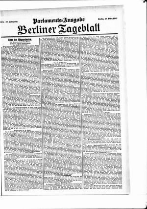 Berliner Tageblatt und Handels-Zeitung on Mar 19, 1907