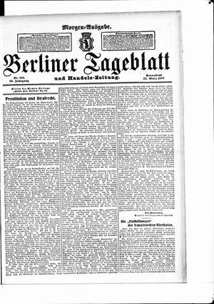 Berliner Tageblatt und Handels-Zeitung vom 23.03.1907