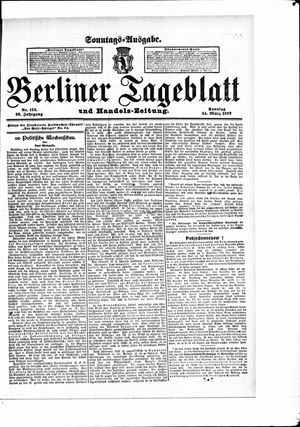 Berliner Tageblatt und Handels-Zeitung vom 24.03.1907