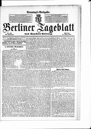 Berliner Tageblatt und Handels-Zeitung vom 31.03.1907