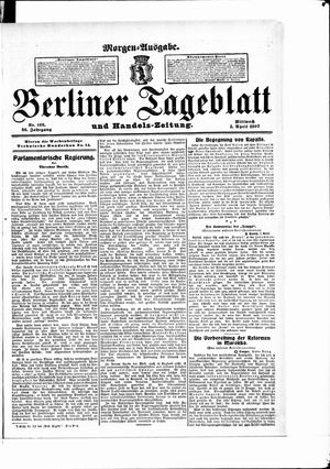 Berliner Tageblatt und Handels-Zeitung vom 03.04.1907