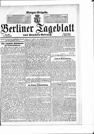 Berliner Tageblatt und Handels-Zeitung on Apr 4, 1907