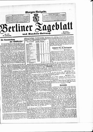 Berliner Tageblatt und Handels-Zeitung on Apr 9, 1907
