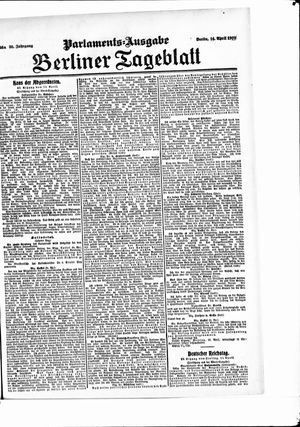 Berliner Tageblatt und Handels-Zeitung vom 14.04.1907
