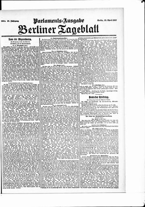 Berliner Tageblatt und Handels-Zeitung vom 23.04.1907