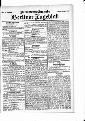 Berliner Tageblatt und Handels-Zeitung vom 26.04.1907