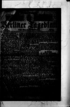 Berliner Tageblatt und Handels-Zeitung vom 01.05.1907