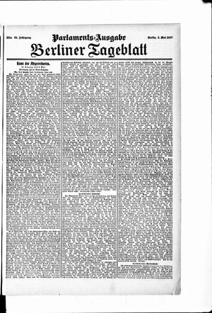 Berliner Tageblatt und Handels-Zeitung vom 03.05.1907