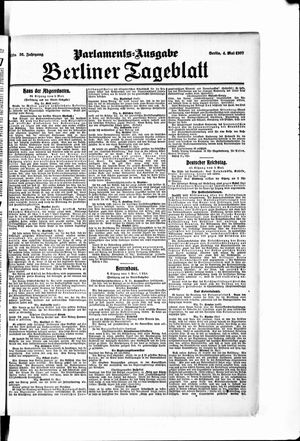 Berliner Tageblatt und Handels-Zeitung vom 04.05.1907