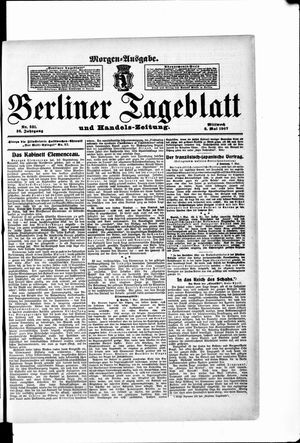 Berliner Tageblatt und Handels-Zeitung vom 08.05.1907