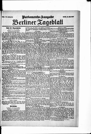 Berliner Tageblatt und Handels-Zeitung on May 11, 1907