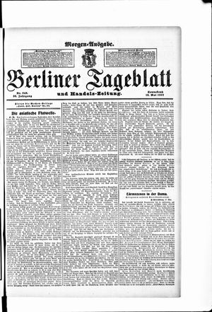 Berliner Tageblatt und Handels-Zeitung vom 18.05.1907