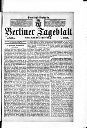 Berliner Tageblatt und Handels-Zeitung vom 02.06.1907