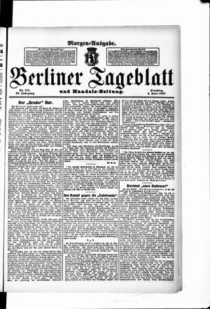 Berliner Tageblatt und Handels-Zeitung on Jun 4, 1907