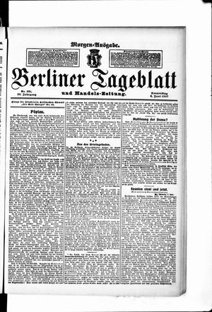 Berliner Tageblatt und Handels-Zeitung vom 06.06.1907