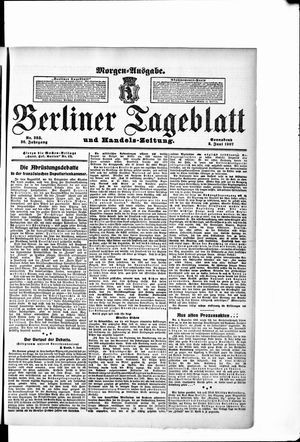 Berliner Tageblatt und Handels-Zeitung vom 08.06.1907