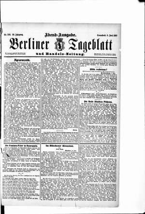 Berliner Tageblatt und Handels-Zeitung vom 08.06.1907