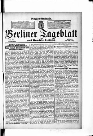 Berliner Tageblatt und Handels-Zeitung on Jun 12, 1907
