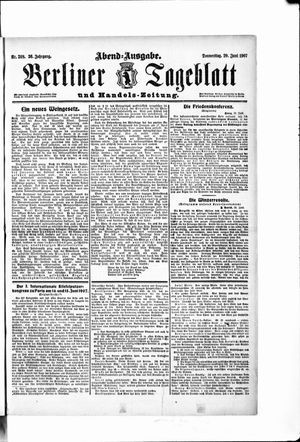 Berliner Tageblatt und Handels-Zeitung on Jun 20, 1907