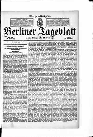 Berliner Tageblatt und Handels-Zeitung on Jun 21, 1907