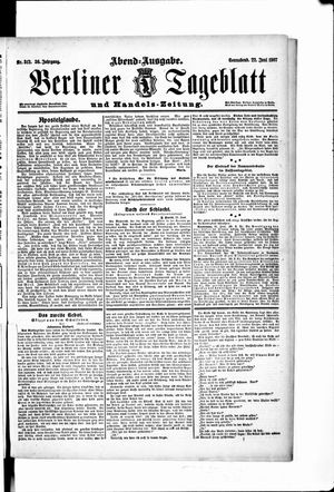 Berliner Tageblatt und Handels-Zeitung vom 22.06.1907