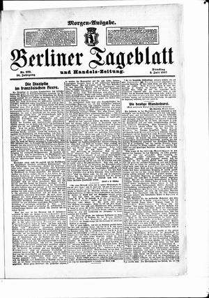 Berliner Tageblatt und Handels-Zeitung on Jul 2, 1907