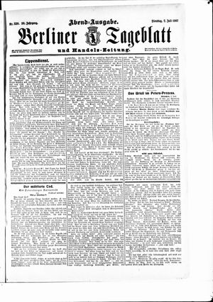 Berliner Tageblatt und Handels-Zeitung vom 02.07.1907