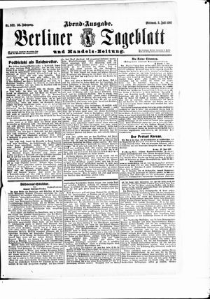 Berliner Tageblatt und Handels-Zeitung vom 03.07.1907