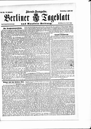 Berliner Tageblatt und Handels-Zeitung vom 04.07.1907