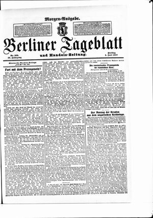 Berliner Tageblatt und Handels-Zeitung vom 05.07.1907