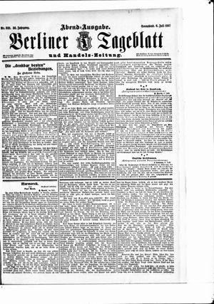 Berliner Tageblatt und Handels-Zeitung vom 06.07.1907