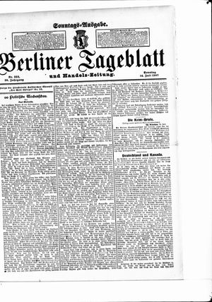 Berliner Tageblatt und Handels-Zeitung vom 14.07.1907