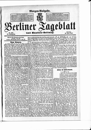Berliner Tageblatt und Handels-Zeitung vom 19.07.1907