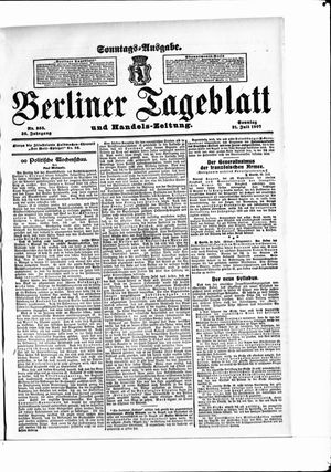 Berliner Tageblatt und Handels-Zeitung vom 21.07.1907