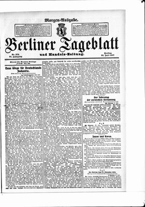 Berliner Tageblatt und Handels-Zeitung vom 26.07.1907