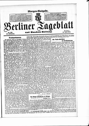 Berliner Tageblatt und Handels-Zeitung vom 30.07.1907