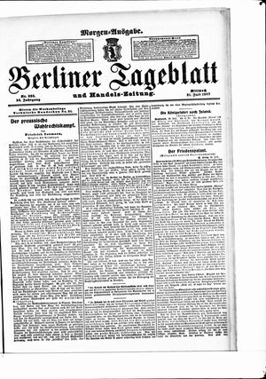 Berliner Tageblatt und Handels-Zeitung vom 31.07.1907