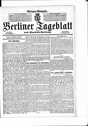 Berliner Tageblatt und Handels-Zeitung vom 03.08.1907