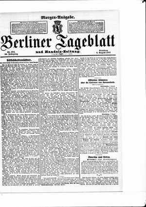 Berliner Tageblatt und Handels-Zeitung vom 06.08.1907