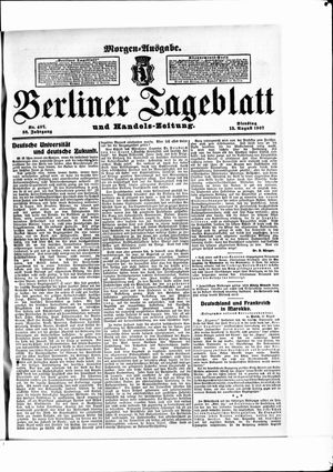 Berliner Tageblatt und Handels-Zeitung vom 13.08.1907