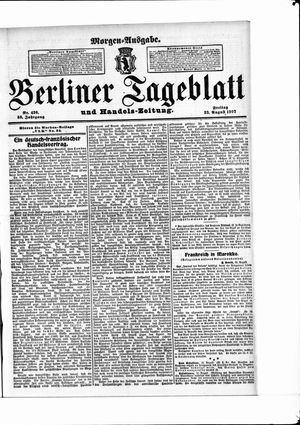 Berliner Tageblatt und Handels-Zeitung on Aug 23, 1907