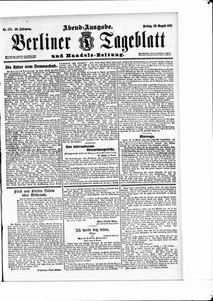 Berliner Tageblatt und Handels-Zeitung vom 23.08.1907