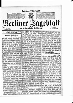 Berliner Tageblatt und Handels-Zeitung vom 25.08.1907