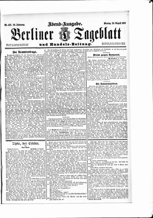 Berliner Tageblatt und Handels-Zeitung vom 26.08.1907