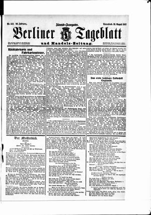 Berliner Tageblatt und Handels-Zeitung vom 31.08.1907