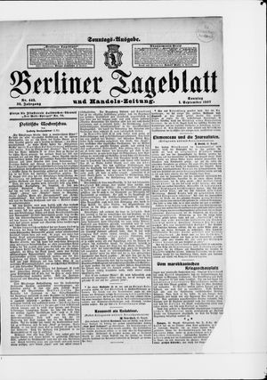 Berliner Tageblatt und Handels-Zeitung vom 01.09.1907