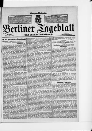 Berliner Tageblatt und Handels-Zeitung vom 03.09.1907