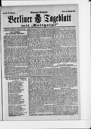 Berliner Tageblatt und Handels-Zeitung vom 16.09.1907